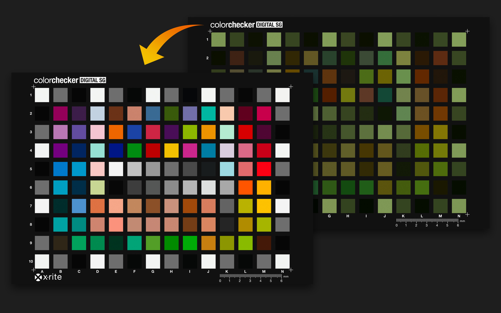 Color calibration using a ColorChecker Digital SG